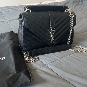 REPOST- College Medium V-Flap Crossbody Bag